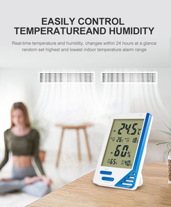 Thiết kế mới điện tử hộ gia đình nhiệt kế trong nhà bé phòng Nhiệt độ <span class=keywords><strong>Meter</strong></span> độ ẩm <span class=keywords><strong>Meter</strong></span> - Product Image 3