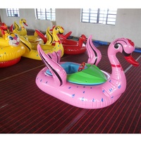 Bateau gonflable de pare-chocs de canard pour la piscine d'eau Bateau électrique de forme animale Jouets extérieurs d'eau pour des enfants et des adultes