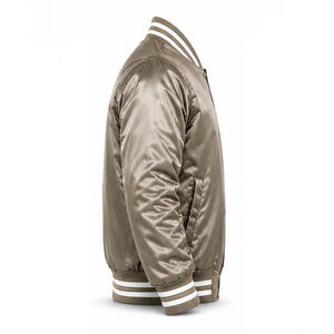 Custom Satin <b>Jacket</b> Designed for Casual Style Fashion Wear Featuring Soft Comfortable Fabric Everyday Use Satin <b>Jacket</b> For <b>Men</b> - Product Image 5