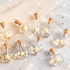 <span class=keywords><strong>Botella</strong></span> <span class=keywords><strong>de</strong></span> Deseos con Cuentas <span class=keywords><strong>de</strong></span> Cristal Transparente, Mini, Linda, para Manualidades, con Tapón <span class=keywords><strong>de</strong></span> Corcho <span class=keywords><strong>de</strong></span> Madera, Venta al Por Mayor - Product Image 2