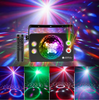 Nouvelle Lampe de Scène LED Laser Magic Ball Transfrontalière, Lumière d'Ambiance Sonore à 7 Couleurs Clignotantes pour Fête/Bar/KTV