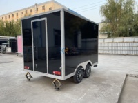 Remorque de restauration mobile entièrement équipée, camion de cuisine de rue multifonctionnel pour hot-dogs, pizzas, café