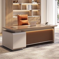 Bureau de direction, bureau moderne de luxe pour manager, bureau informatique haut de gamme, grand bureau de direction, ensemble de mobilier de bureau