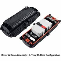Boîtier de raccordement optique en ligne 6 ports de haute qualité pour PC, à joint mécanique, 96/144 cœurs, à grille nervurée