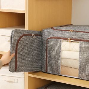 Caja de Almacenamiento de Ropa Plegable de Tela Oxford al por Mayor, Organizador de Ropa y Edredones para el Hogar con Marco de Acero - Product Image 4