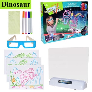 Tavola da Disegno 3D in Plastica Yingnisi con Luce LED e Occhiali 3D, Penna ad Acqua, Tema Oceano, Dinosauri e Spazio, Pronta per la Spedizione - Product Image 5