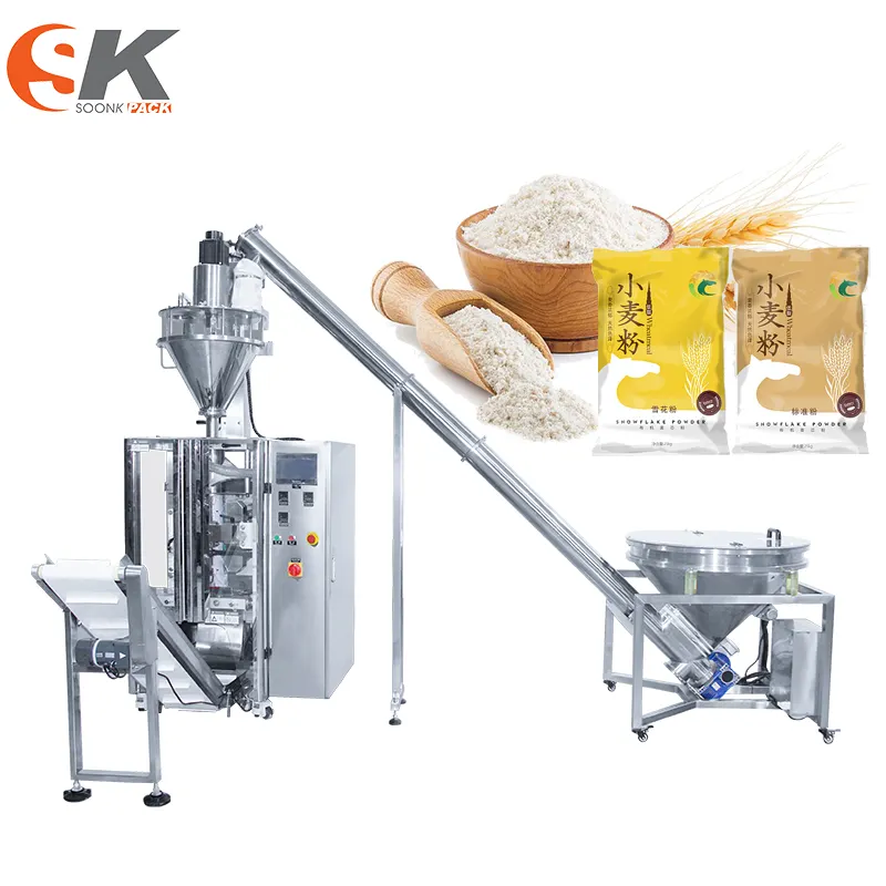 Fabriek Prijs Tarwe Meel Cassave Meel Verpakking Machine 1Kg Maïsmeel Verpakking Machine