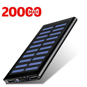 Batería Externa Portátil Más Delgada y Más Vendida, Batería Externa Solar Delgada de 20000 mAh - Product Image 1