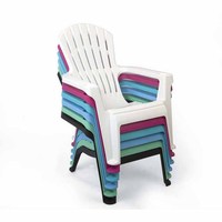 Chaise en plastique de loisirs au design moderne personnalisé de haute qualité Table maison meubles de salle à manger en plein air différentes couleurs disponibles