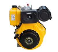 Moteur diesel 4 temps 10 CV 418 cm³ / EURO 5 refroidi par air / Démarrage par lanceur / Machines de construction et industrielles