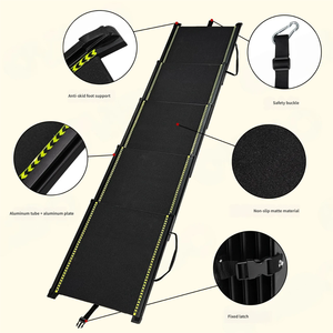 <span class=keywords><strong>Outdoor</strong></span> Auto Teleskop-Hunderampe Leiter Metall Faltbare Haustier Ein- und Ausstiegs-Hilfe - Product Image 2