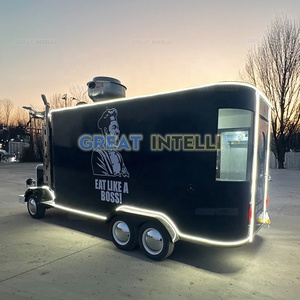 Camion de restauration mobile avec cuisine extérieure complète pour pizzas, burgers, glaces et café - Product Image 4