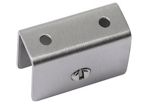 อุปกรณ์ยึดกระจกสแตนเลส ยี่ห้อ GQK รุ่นโมเดิร์น ซิมเพิล ผิวโครเมียม ติดตั้งง่าย แข็งแรง ใช้สำหรับตู้เฟอร์นิเจอร์ - Product Image 3