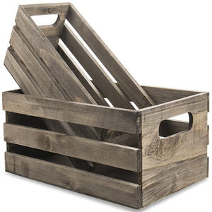 Bộ 2 Hộp Gỗ Đựng Lồng Nhau Màu Xám Cổ - Product Image 5
