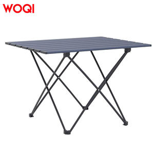 Mesa de camping Woqi de 22.5 x 15.7 pulgadas, plegable, compacta, de aluminio, para exteriores, con bolsa de transporte, para playa y picnic. - Product Image 2