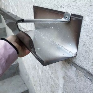 5 "6" 7 "8" senza soluzione di continuità a forma di L invisibile Semi-circolare acqua piovana abbeveratoio appendiabiti - Product Image 3