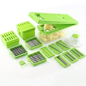 Home Kitchen Manual Stainless Steel Blade Fruit Veggie Shredder Multifunctional Manual <b>Vegetable</b> Food <b>Chopper</b> Slicer - Product Image 1