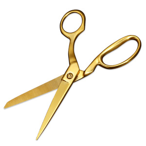 Lu Ban's Work Tailor's <b>Scissors</b> 8.5-Inch Stainless Steel Gold Plated <b>Sewing</b> <b>Scissors</b> For Garment Cutting - Product Image 1
