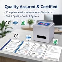 Impresora de Codificación de Inyección de Tinta Portátil OH1-L, Pantalla Táctil de 12.7 mm (5''), 600 DPI, Codificador de Fecha Semiautomático, Código QR, Código de Barras para Cartones y Botellas