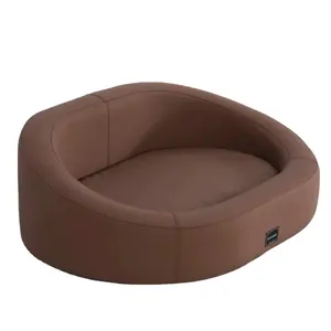 Indoor luxo pet cão camas couro pet casa sofá cão bonito gato camas