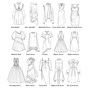 Vestido Elegante Casual de Noche con Cuello Barco, Estampado de Hojas y <span class=keywords><strong>Manga</strong></span> Acampanada, OEM, ODM, Proveedor de Marca Privada, Fábrica China - Product Image 5