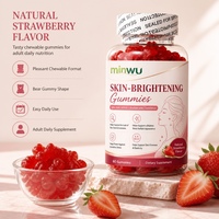 Gummies véganes sans sucre au collagène antioxydant pour femmes, éclaircissantes et blanchissantes pour la peau, anti-âge et beauté pour adultes