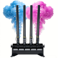 Canon à confettis télécommandé à 4 têtes Payton, lance-confettis électronique DMX pour révélation du sexe, mariage, scène