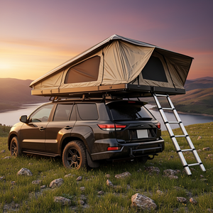 Tente de toit rigide en aluminium de qualité supérieure pour SUV 4x4, tente de <span class=keywords><strong>camping</strong></span> souple pour camion, pour 2 personnes, <span class=keywords><strong>camping</strong></span>-<span class=keywords><strong>car</strong></span> - Product Image 4