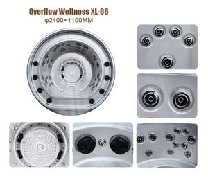 Balboa-<span class=keywords><strong>Spa</strong></span> extérieur 6 places avec baignoire ronde et 1 jeu <span class=keywords><strong>de</strong></span> marches pour la natation et le massage - Product Image 2