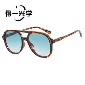 Double Bridge Aviator <b>Sunglasses</b> UV400 PC Frame Unisex Outdoors Driving Style - Product Image 1
