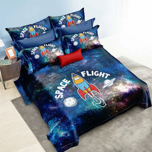 Sábana de cama con diseño de dibujos animados para niños, juego de sábanas con estampado 3D Digital de microfibra - Product Image 4
