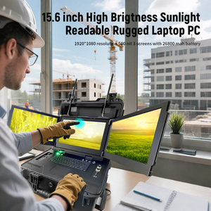 15.6 inch 26800mAh mạnh mẽ máy tính xách tay IP68 với ba Màn hình GPS Rugged máy tính xách tay 3 màn hình - Product Image 5