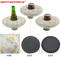 1 pièce Porte-boissons flottant isolé en néoprène à motifs animaliers pour fête au bord de la piscine