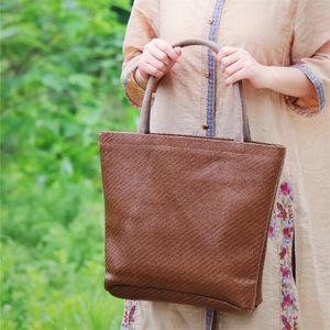 Rattan Tote <b>Bag</b> <b>Large</b> Brown Straw Bohemian Style Women's <b>Beach</b> <b>Bag</b> - Product Image 4