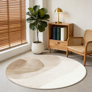 Tappeti e Moquette Moderni Rotondi Spessi per Soggiorno, Piastrelle di Moquette su Misura per Arredamento Casa - Product Image 2