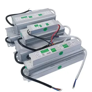 Fuente de alimentación Led resistente al agua, controlador led de 24V, 60W, 12V, 24V, 60W, 100W, 120W, 150W, 200W, 250W, 300W, resistente al agua IP66, IP67