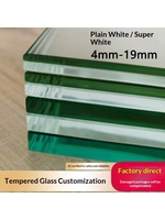 Set de table en verre trempé décoratif brun sur mesure ultra-blanc de 8 mm d'épaisseur avec finition cuite, formes rondes et rectangulaires