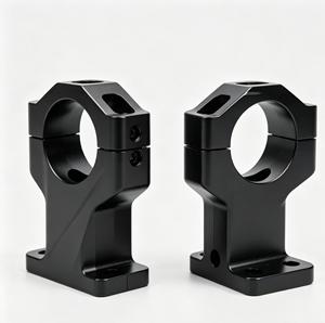 Soporte Mecanizado CNC Personalizado con Acabado Negro, Pieza de Precisión, Prototipo de Mecanizado CNC para Repuesto de Motocicleta - Product Image 2