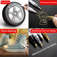 Marqueurs de Graffiti DIY Personnalisés de Haute Qualité, Stylos Gel Blancs, Marqueurs Huileux Blancs Imperméables, Ensemble de Stylos