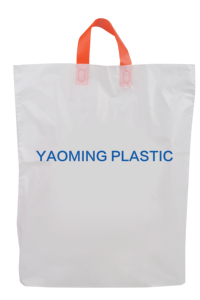 Bolsa de plástico biodegradable y compostable con asa tipo lazo, de calidad alimentaria, para llevar comida de panadería, comida rápida y negocios de comida para llevar. - Product Image 2