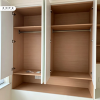 Suite de chambre à coucher moderne de luxe en bois, gain de place, avec lit tatami, armoire et bureau, mobilier pour petits espaces