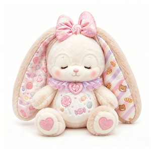 Muñeco de Peluche de Diseño Personalizado, Fabricado en Vietnam, Adorable Conejo Luminoso de Peluche para Niñas Pequeñas, Compañero de Relaxación - Product Image 6
