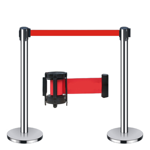 Chất lượng cao hộ Lan Tôn sóng vàng đen bollard thảm đỏ lối đi ngân hàng khán đài giao thông đám đông kiểm soát nhung dây cực đường cao tốc sử dụng - Product Image 1