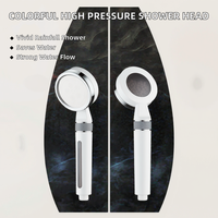 Ensemble de pommeau de douche à main moderne en plastique ABS, haute pression, économie d'eau, finition chromée, installation facile, jet pluie, garantie 5 ans