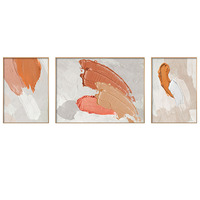 Vente en gros de cadres décoratifs personnalisés pour la maison, œuvres d'art de luxe, triptyque mural, peinture en porcelaine de cristal pour la maison