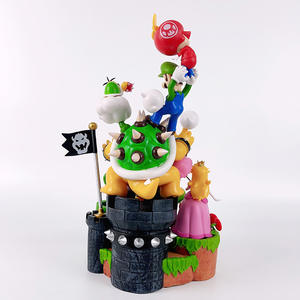 Dibujos animados Mari y <span class=keywords><strong>Luigi</strong></span> figura de acción princesa melocotón estatua de plástico Bowser Toad Yoshi Lakitu Pvc juguete para colección niños adultos - Product Image 1