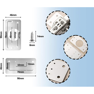 Charnières semi-cachées intelligentes pour meubles <span class=keywords><strong>de</strong></span> cuisine, charnières <span class=keywords><strong>de</strong></span> <span class=keywords><strong>porte</strong></span> d'armoire <span class=keywords><strong>à</strong></span> fermeture automatique avec amortisseur <span class=keywords><strong>de</strong></span> <span class=keywords><strong>porte</strong></span> - Product Image 3