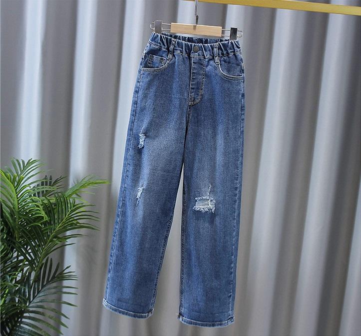 Jeans Hip Hop Des Années 90 Jambe Large Vintage Baggy Player One Denim Femmes Taille M/L - France