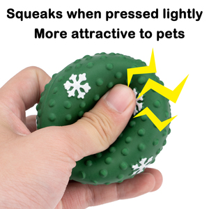 Hovicaed - Pelotas de Juguete para Perros de Látex Elástico Resistentes a Mordeduras, Juguetes Chirriantes para Perros, Juguetes Interactivos para Perros - Product Image 3