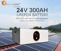 Многократного цикла глубокого заряда-разряда 24v 300ah солнечных батарей lifepo4 ups синий зуб PV батарея литий-ионные аккумуляторы